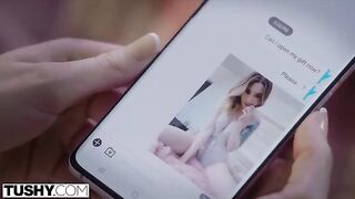 Horny petite teen blonde gets her asshole gapped by TUSHY’s seasoned pro