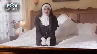 Nun’s been craving a big cock, Aubree Valentine’s POV adventure is real!