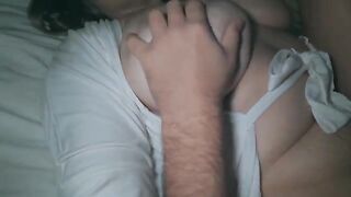 I fucked my wife at night and came on her big ass