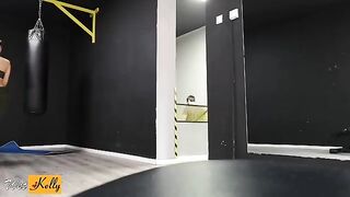 I was crushed on my fitness colleague, so we fucked in the gym restroom
