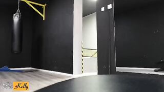 I was crushed on my fitness colleague, so we fucked in the gym restroom