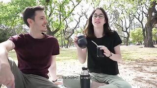 A day at the park ends with a blowjob for everyone to see