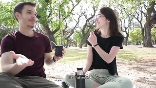 A day at the park ends with a blowjob for everyone to see