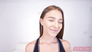 Fit and sexy amateur teen from Ukraine for casting at Fit18