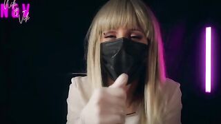 A crazy nurse in latex gloves will bring you to a powerful orgasm