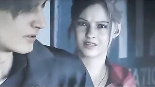 A compilation of the hottest Resident Evil scenes in cartoon style