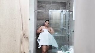 I see my stepsister in the shower and we have anal sex Savannah Watson