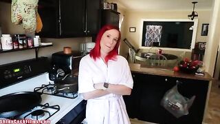 A hot MILF is getting fucked by my best friend in the kitchen