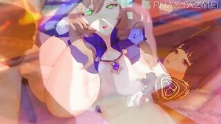 Genshin Impact anime hentai SFM compilation with all characters