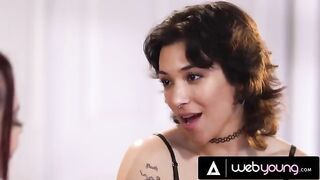 Passionate sex of college babe Brooklyn Gray with her girlfriend in HD