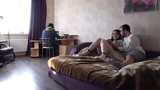 The girl was fucked behind her husband’s back by a lover