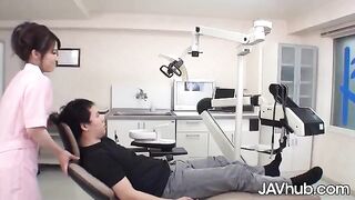 Petite dentist Mao Chinen gets creampied by her patient