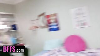 Two roommates are sharing girls from their college in a wild party