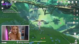 The streamer played a dangerous game with a huge dildo in a Genshin Impact twist