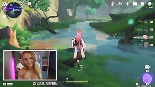 The streamer played a dangerous game with a huge dildo in a Genshin Impact twist