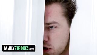 Two hot blondies are used by a mad scientist in a hardcore scene
