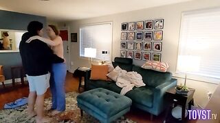 A nurse is getting fucked after her shift by a hidden cam