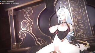 Compilation of animated Genshin Impact girls getting fucked until creampie