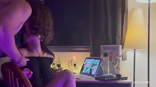 A cute 18-year-old girl got high and had sex on webcam