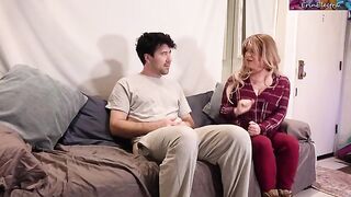 The stepmom helped her son to experience new sensations