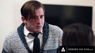 Can they make this guy cum? Emma Hix, Vanna Bardot, & Rocky Emerson challenge him not to cum!
