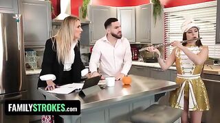 Pervert stepdad fucks his stepdaughter Josie Tucker in a taboo scene