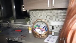 A girl was fucked by a pool cleaner in her pussy