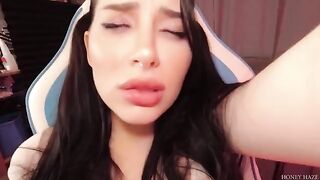 A teenage gamer cheats on her BF with a stepbrother in this steamy scene