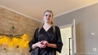 A stepson fucked his stepmom, who wore sexy lingerie