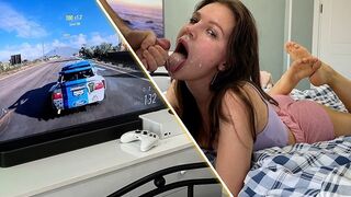 Girl was playing Xbox when her sex-hungry boyfriend forced her to BJ