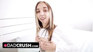 Skinny stepdaughter Breezy Bri wants a big cock from her dad