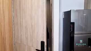 The widow was fucked in her ass by her stepson on the day of her husband's departure