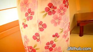 Skinny Japanese babe Agena Kinoshita gets her pussy railed hard by JAVHub