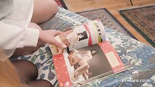 Girls study Kama Sutra before enjoying each other’s company
