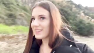 Girl fucked on the beach by her friends