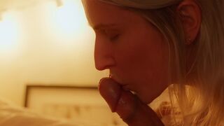 Wife gives her husband a sensual massage before sex