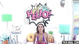 Kylie Le Beau gets her asshole gapped in a steamy TrueAnal scene