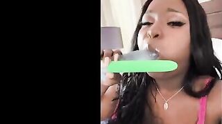 Playful Barbie Crystal took all the dildos from Lily Starfire and her boyfriend