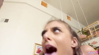 Brunette woman Gia Derza fucked in her pussy and ass by two guys