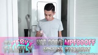 Stepsister asks her bro to stop cleaning so they can have sex - MyPervyFamily