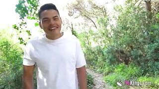 Korin with big ass proposes herself for outdoor activities with us