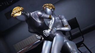 Atomic Heart futanari ballerinas get their heat on