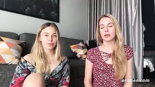 Amateur beauties fuck without guys and lick pussies