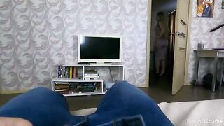 The father waited outside while the stepmom got intimate with her stepson