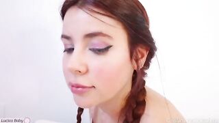 A cute girl is giving a sex lesson to her stepbrother