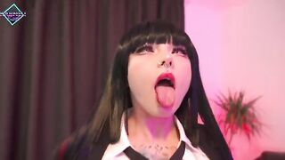 Karneli Bandi fucked a tight ass and got cum on the face of Yumeko Jabami