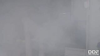 Firefighters fuck busty slut Monika Fox in an orgy