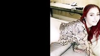 Redhead hottie Arietta gets a big black cock in her tight cunt