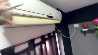 She has no money to pay for the AC repairman