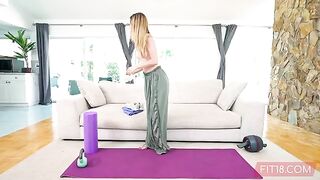 Tiny kawaii teen Molly Little gets her pussy filled with cum in steamy 60FPS action